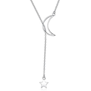 Moon and Star Tales Pendant Necklace