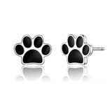 Dog Cat Paw Stud Earrings