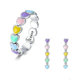 Rainbow Heart Jewelry Sets