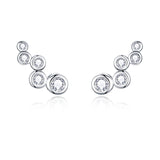 Shiny Bubble Long Stud Earrings