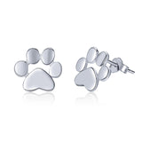 Dog Cat Paw Stud Earrings