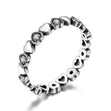 Stackable Ring Heart Black Ring