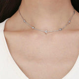 Moon and Star Pendant Necklace