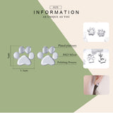 Dog Cat Paw Stud Earrings