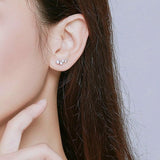 Shiny Bubble Long Stud Earrings