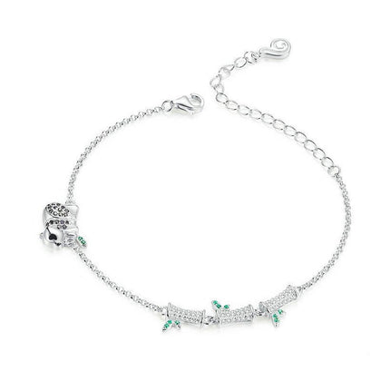 Panda and Bamboo Bracelet