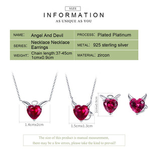 Evil And Angel Jewelry Set