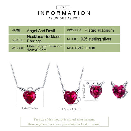 Evil And Angel Jewelry Set