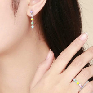 Rainbow Heart Jewelry Sets