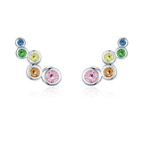 Shiny Bubble Long Stud Earrings