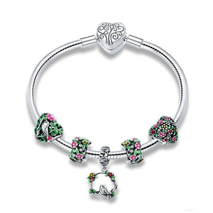Spring Flower Charm Bracelet & Bangle