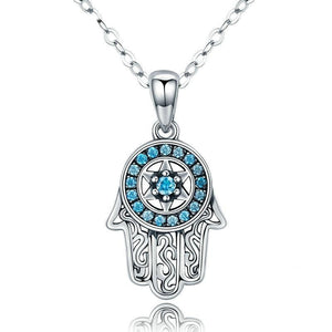 Fatima's Guarding Hand Pendant Necklace