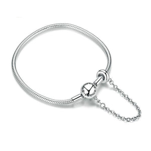 Snake Bracelet with Safety Chain Beads