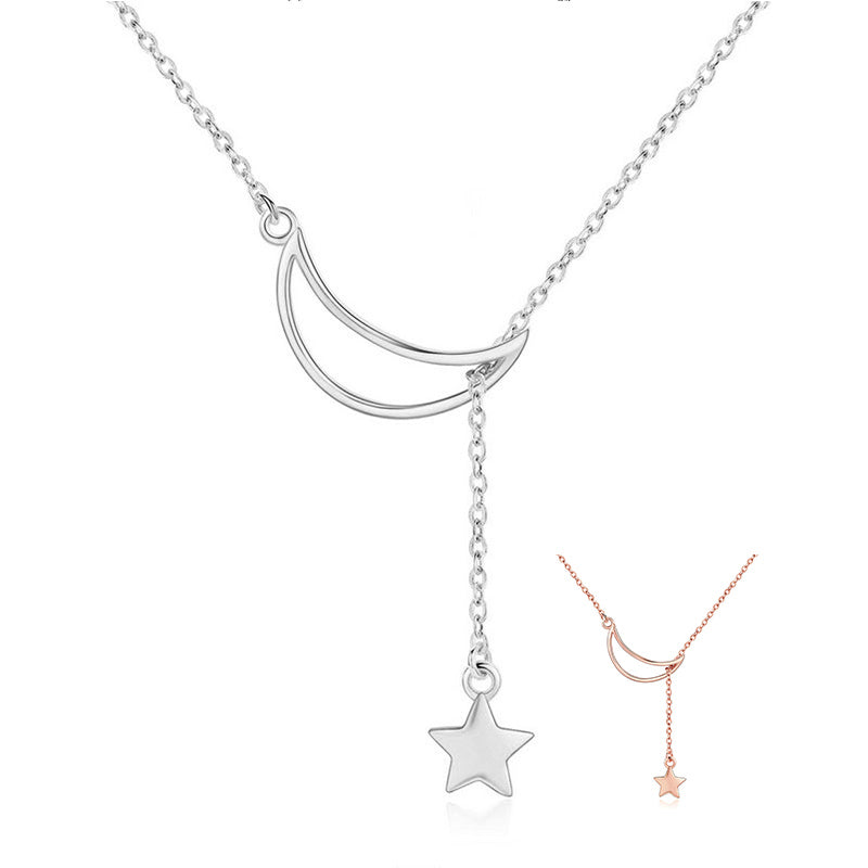 Moon and Star Tales Pendant Necklace