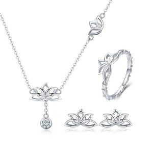 Lotus Flower Jewelry Set