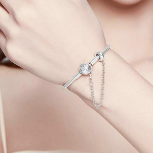 Snake Bracelet with Safety Chain Beads